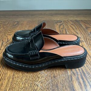 Reformation patent leather loafers - slides